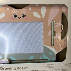 NIB Wood Toy Little Town Wooden Magnetic Drawing Board Butterfly w/Accessories