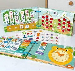 Busy Book for Toddlers, Quiet Book for Kids Development. Education. Motor Skills