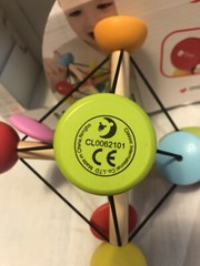 Classic World Magic Ball Learning Infant Toy Hand Crafted Natural Wood￼ Colorful