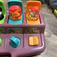 Playskool Pop Up Pals Baby Toy 1995 Jungle Safari Animal Purple Base. Read Desc