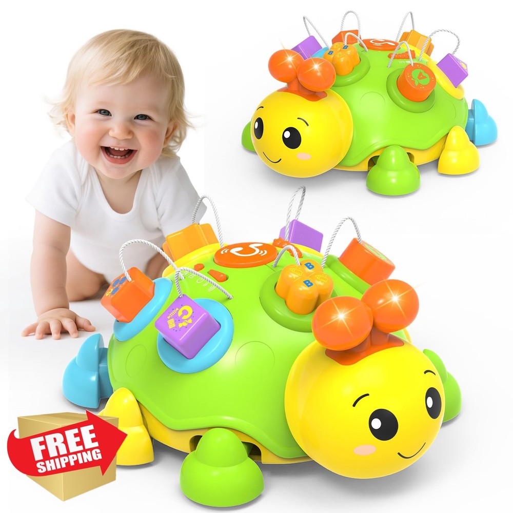 Holaxander Green Ladybug Baby Toy 6-12 Months Crawling