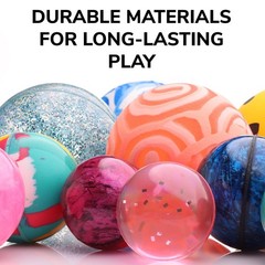Bouncy Balls – 12 Bouncing Balls Assorted Pack – 3 Sizes: 45mm, 32mm and 25mm…