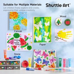 Bright 15-Color Non-Toxic Finger Paint Set – Perfect for Toddlers’ Arts & Crafts