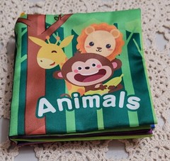 8 Handmade Soft Colorful Mini Books For Babies & Toddlers. Rustled. 4″ X 4″ WOW