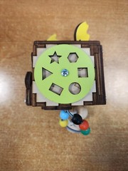 evoKids Handmade Busy Activity Wooden Cube For Toddlers E3C