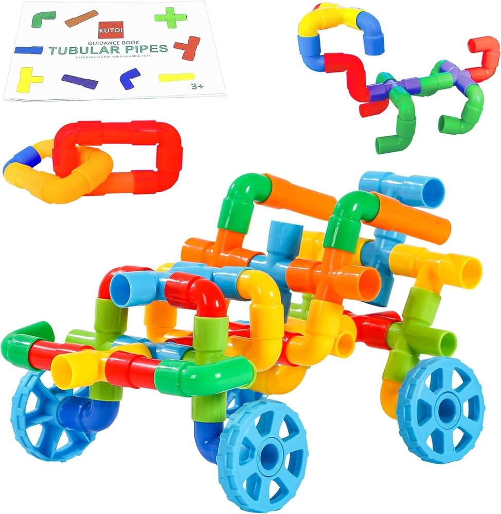 STEM Building Blocks Toy for Kids, Educational Toddlers Preschool Brain Toy Kit,