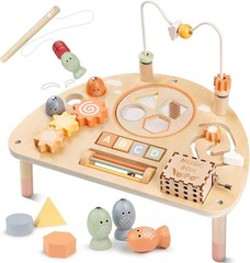 Activity Table for 1 Old, Montessori Toys for 1 2 Old Girls Boy Gifts, 8 in…