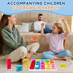 10/20Pcs Wooden Number Building Blocks, Montessori Number Blocks Math Learning