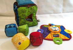 TOMY LAMAZE soft Square 4 Colorful Shapes & NUBY BABY TOYS(154)