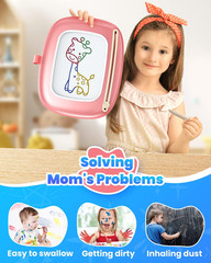 Magnetic Drawing Board, Toddler Girl Toys for 1-3 Year Old, Doodle Board Learnin