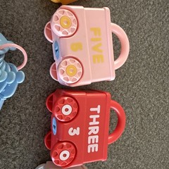 Montessori Vehicle Lock & Key Toy Set Numbers 0,1,3,4,5 Learning Toy Missing 2