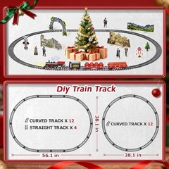 Christmas Train,Train Set for Kids Ages 4-8 Christmas Train Sets for Around