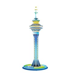 New Zealand Auckland Sky Tower 3D Paper Puzzle Building Model Toy Travel Gift