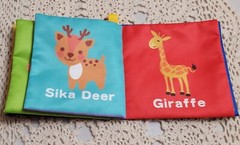 8 Handmade Soft Colorful Mini Books For Babies & Toddlers. Rustled. 4″ X 4″ WOW