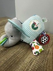 Eric Carle Elephant On-the-Go Developmental Activity Toy Crinkle Teether Sensory