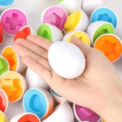 Smart Egg Shape Match Puzzle Montessori Educational Toy for Toddlers Baby Kids