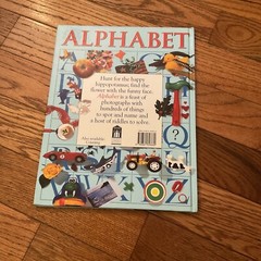 Large Alphabet Book Blue Toddler Baby Large Coffee Table Style Book Learning