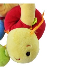 Multicolor Plush Spiral Activity Stroller Car Seat Toy Frog Ladybug Sensory Toy