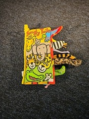 Jellycat Jungly Tails Fabric Soft Book Crinkle Baby Book Plush