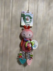 Brand New Eric Carle Developmental Ladybug Plush 14″ Crib Stroller Toy Lovey