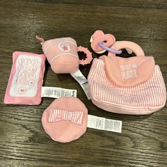 Little Me Baby Toy My First Purse Set Pink Accessories Rattle Teether Crinkle