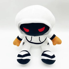 New Foltyn Family Standard Plush Toy 25cm Anime Stuffed Animal White Hoodie Red
