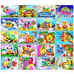 20pcs DIY 3D Stickers Stick-on for Early Learning Educational Puzzle Toy USA