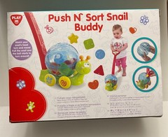 Push N’ Sort Snail Buddy Toy Educational Shapes Movement Ages 12m+ New