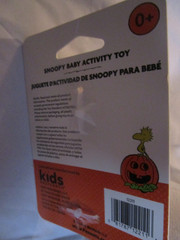 Peanuts Snoopy Vampire Pumpkin Halloween Stroller Clip Activity Baby Toy