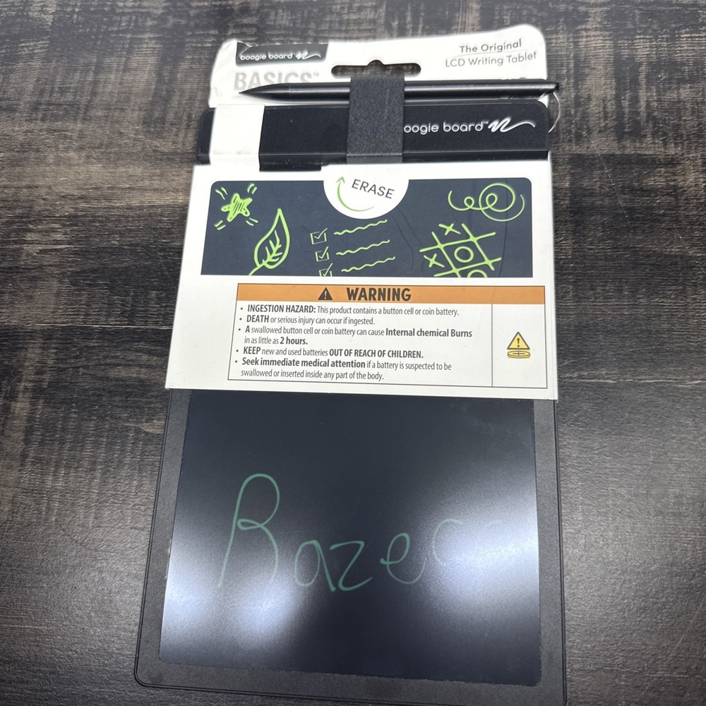 Boogie Board Basics Reusable Writing Pad – Digital Drawing Tablet, LCD Writin…