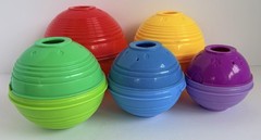 Fisher Price Stacking Nesting Ball Set Multi Color Stack & Roll Cup 10 Pieces