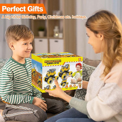 4PCS Take Apart Toys for 4-Year-Old Boys, Construction DIY Trucks with Drill
