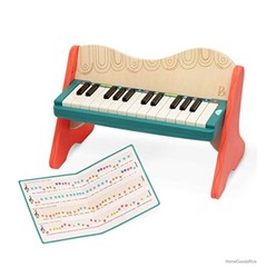 Wooden Toy Piano 25 Keys Color Coded Songbook Included Toddler Keyboard Music