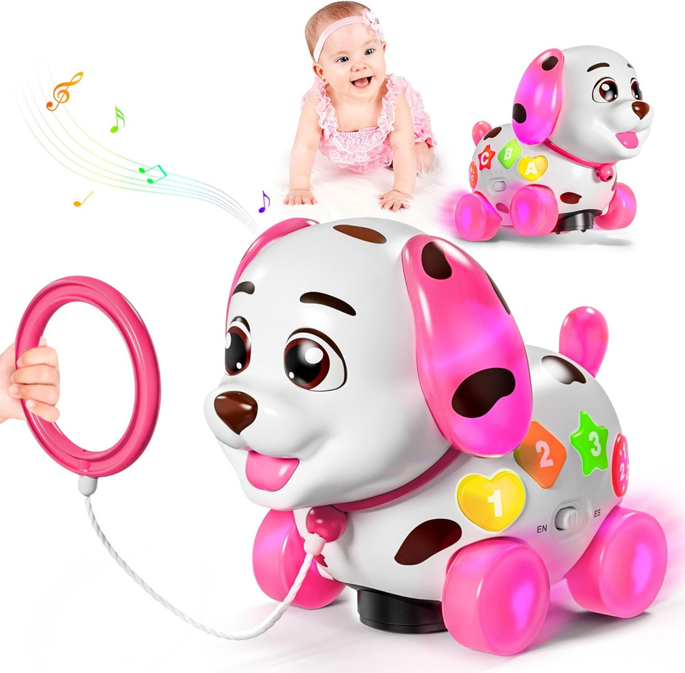 Musical Puppy Toys for 1 Year Old Girl Gifts, 1St Birthday Girl Gift, Bilingual