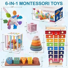 Wooden Building Blocks Shape Sorter – Baby Development
