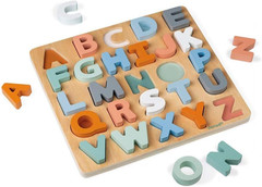 – Sweet Cocoon – Kids’ Wooden Alphabet Puzzle – Chalkboard Feature | Enhances La