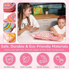Toddler Busy Board Montessori Toys, Sensory Board Busy Book, Toys for Toddlers