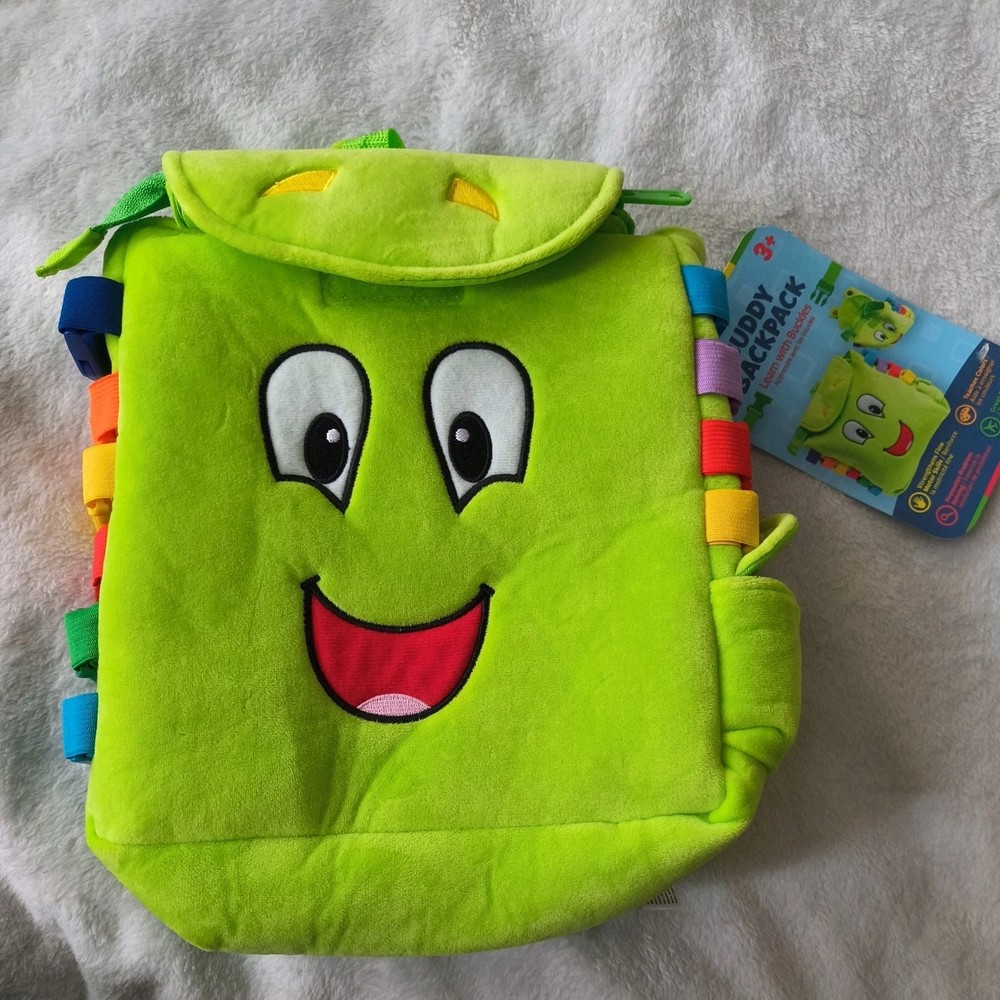Buddy Activity Backpack- Educational Pre-K Learning Activity Toy- Zipper NWT !!