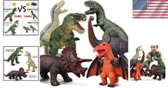 Large 6-Piece Dinosaur Toy Set – Durable and Realistic for Imaginative Play