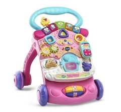 VTech Stroll & Discover Activity Walker – Pink with Accessories, Baby and Toddle
