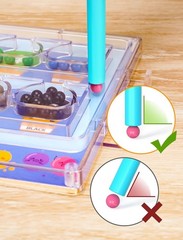 Compact Blue Color & Number Maze – Montessori Puzzle Board for Toddlers 3 +