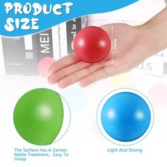 6 Pieces Multi Colored Plastic Replacement Balls Small Bulldozer Popper Toy