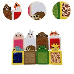 8 Pieces Sensory Mats Animal Perception Pads Polyester Textured Sensory Walls