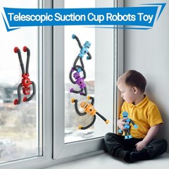 Easter Basket Stuffers, Robot Toys (4 5.6 inches, Red, Blue, Yellow, Purple