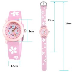 3D Cartoon Waterproof Kids Watch Gift for Girls Age 3-8