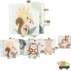 Soft Baby Book Polyester Touch and Feel Sensory Toy for Infants Newborn