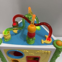 BATTAT Jungle Fun Activity Center Bead Maze Musical Zebra Piano 8 shapes to Sort