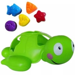 Turtle Baby Shape Sorter Toy with 6 Colorful Blocks, Sorting & Matching Puzzle