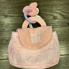 Little Me Baby Toy My First Purse Set Pink Accessories Rattle Teether Crinkle