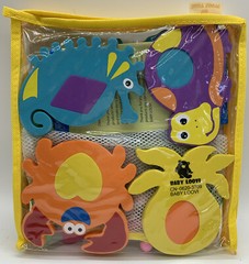 Foam Bath Toys – Non-Toxic Early Learning Toy – Foam Geometric Shapes/Animals